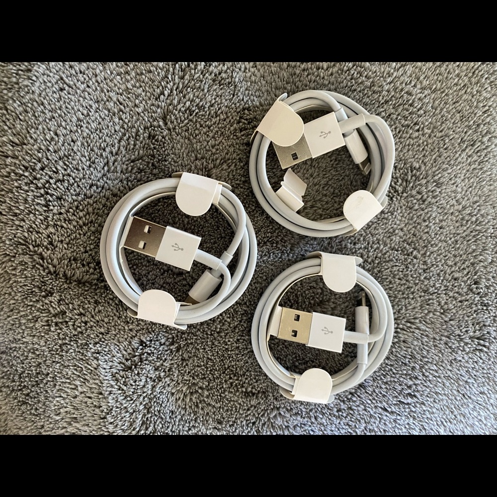 Lightning iPhone charging cables